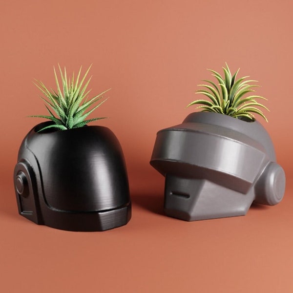 DAFT PUNK Planter plant pot - Helmet pot music