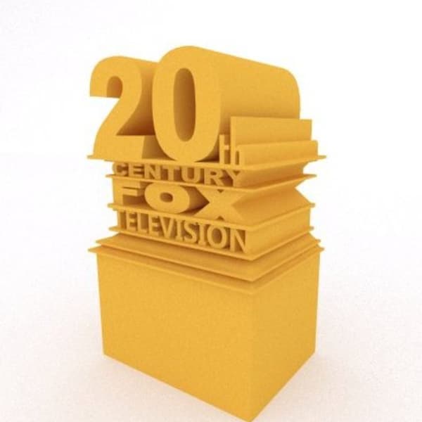 20th century FOXücke 3D gedrucktes Logo