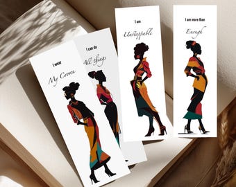 Bladwijzers voor zwarte vrouwenmode: Afrikaanse kunst, affirmaties (digitale download)