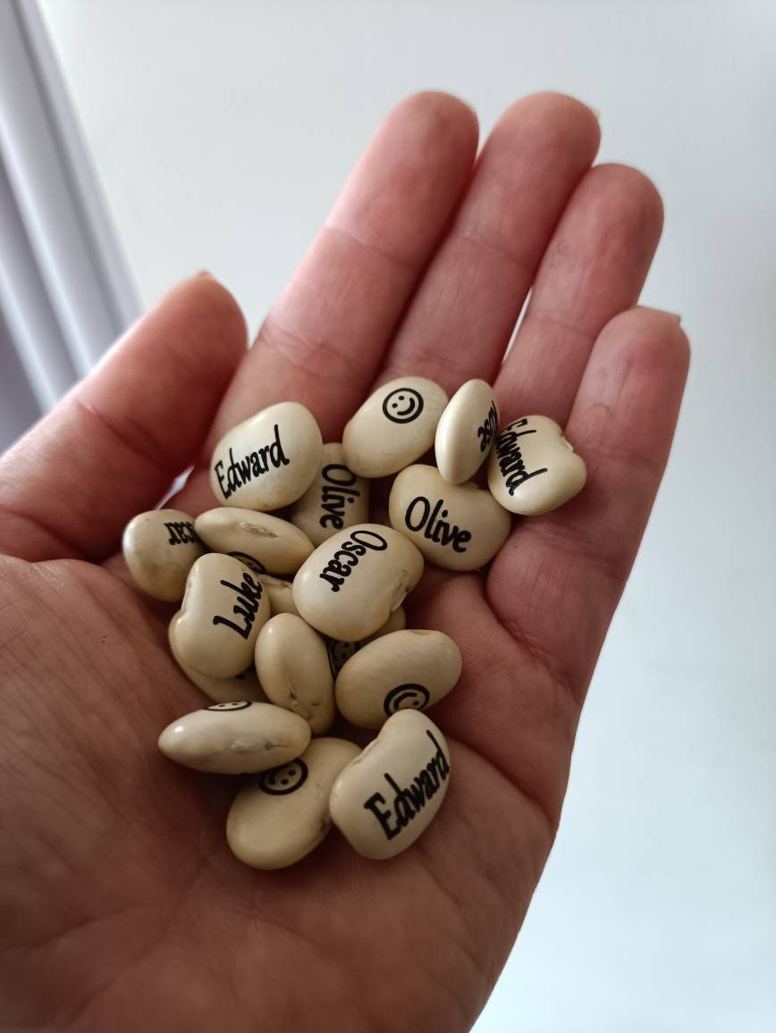 Personalised Name Bean Seeds , Magic Beans, Birthday Gift, Personalised