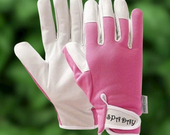 Personalised Leather Gardening Gloves - Garden gifts - gifts for gardeners - green fingers gifts