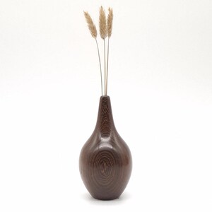 Wooden bud vase hand-turned in Panga Panga
