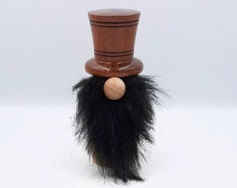 Hand-turned wooden gnome/gonk