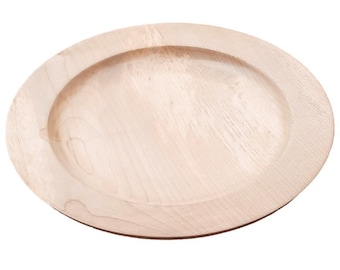 Large hand-turned wooden bowl/platter in Sycamore