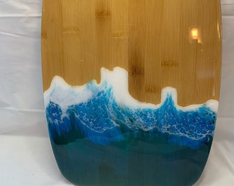 Tabla de cortar inspirada en la playa