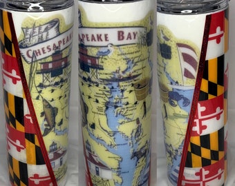 Chesapeake Bay/ Maryland Flag tumbler