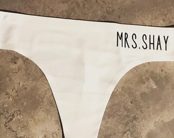 Personalized Bridal Underwear