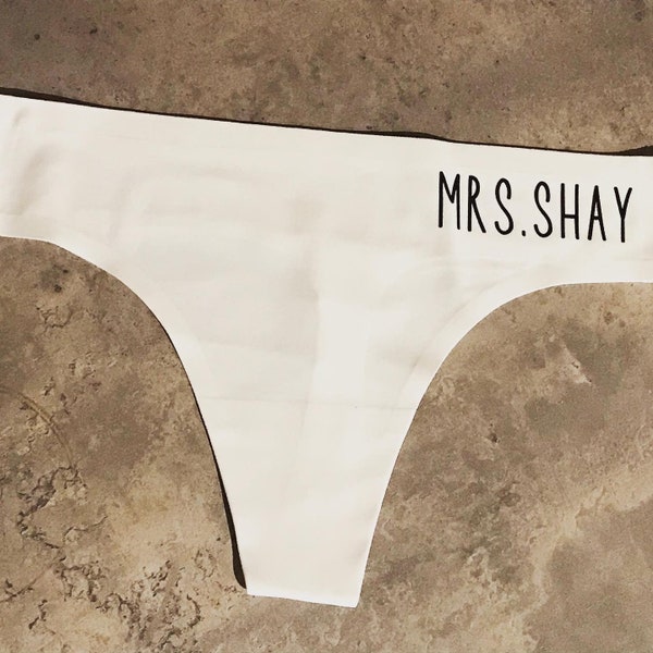 Personalized Bridal Underwear