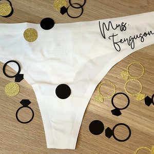 Personalized Bridal Underwear