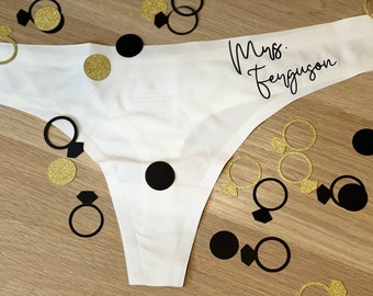 Personalized Bridal Underwear