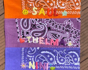 Bandana brodé personnalisable