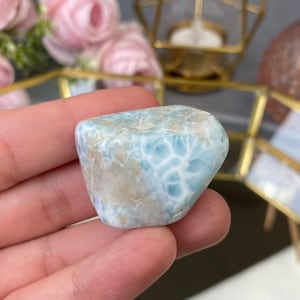 Naturalny kamień Larimar tumbled 36g.Wysoka jakość. Kamień leczniczy i medytacyjny.