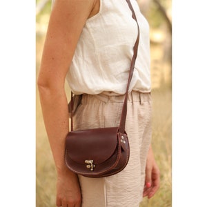 Sac à main en cuir tanné végétal, cousu main, vintage, mini sac à main en cuir pour femme, cuir véritable, sac à bandoulière, sac de fête