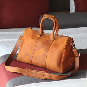 Weihnachtsgeschenke, Echtes Leder,  Reisetasche, Weekender Tasche für Damen und Herren, Reisetasche , Personalisiertes Geschenk,