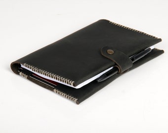 Leather notepad holder for A5 format