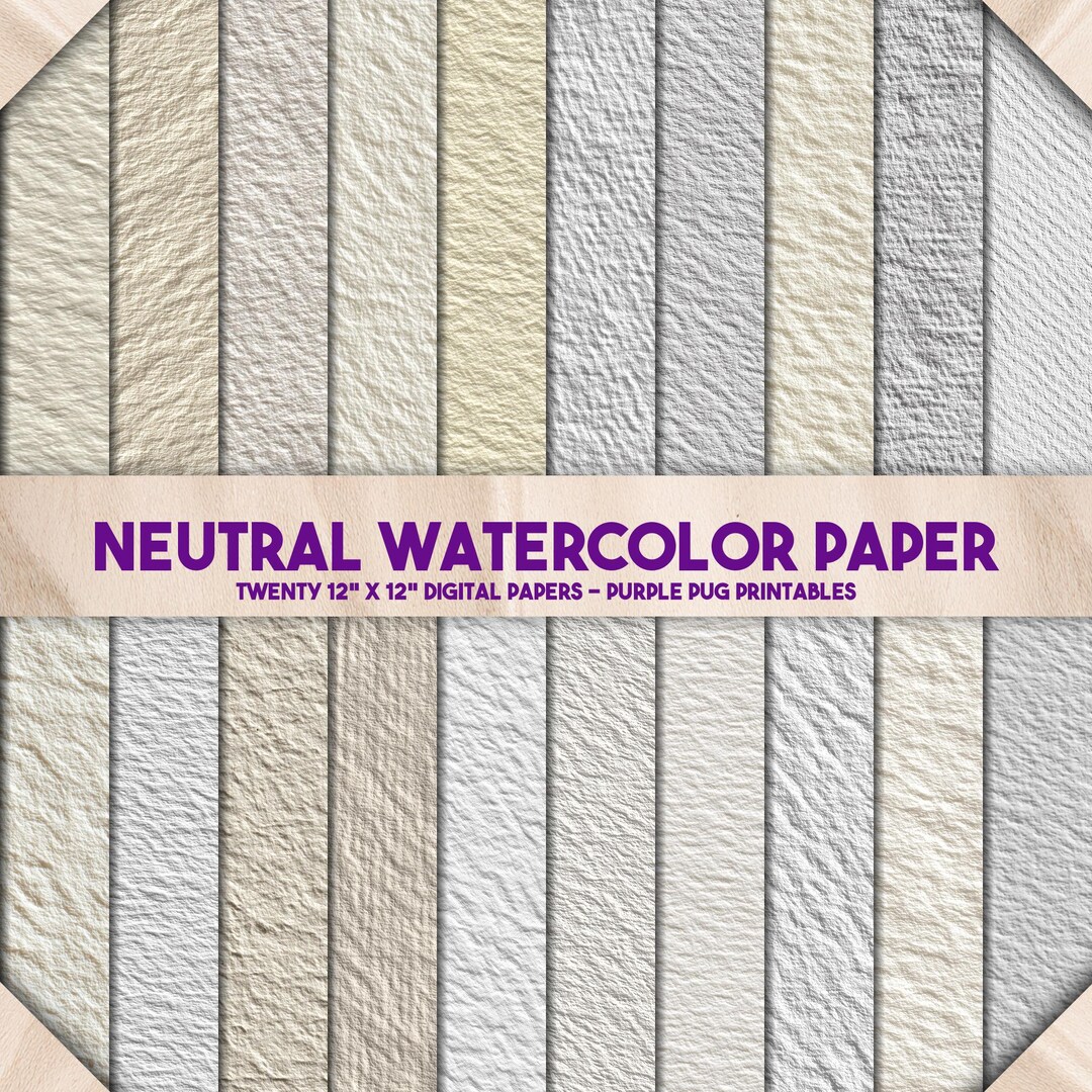 Neutral Watercolor Paper - Seamless Cold Press Watercolor Paper Texture ...