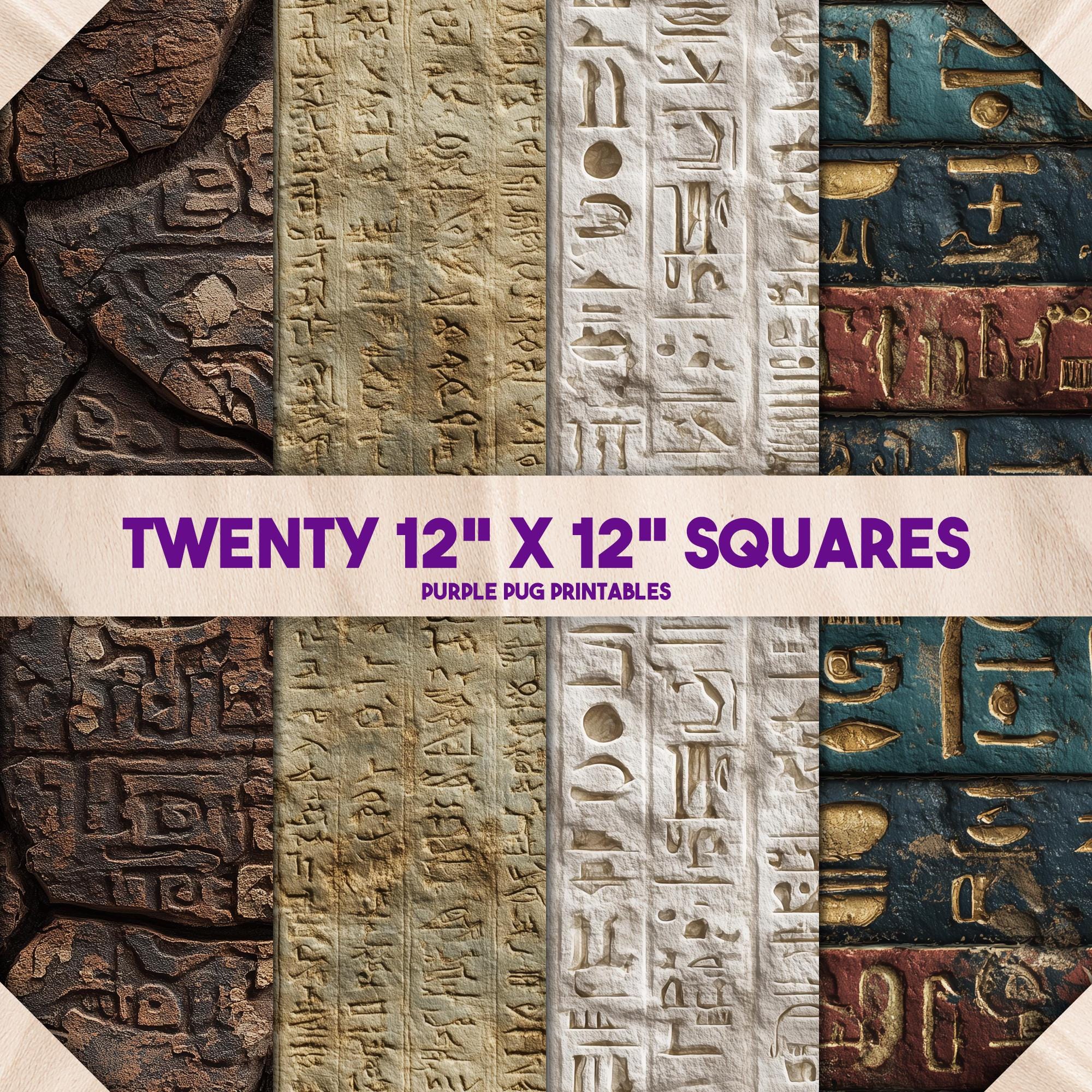 古代のテクスチャ - シームレスな古代エジプトのデジタルペーパー、ビンテージの羊皮紙のテクスチャ、象形文字の背景、古い巻物と砂岩のプリント -  Etsy 日本, image size:2000x2000