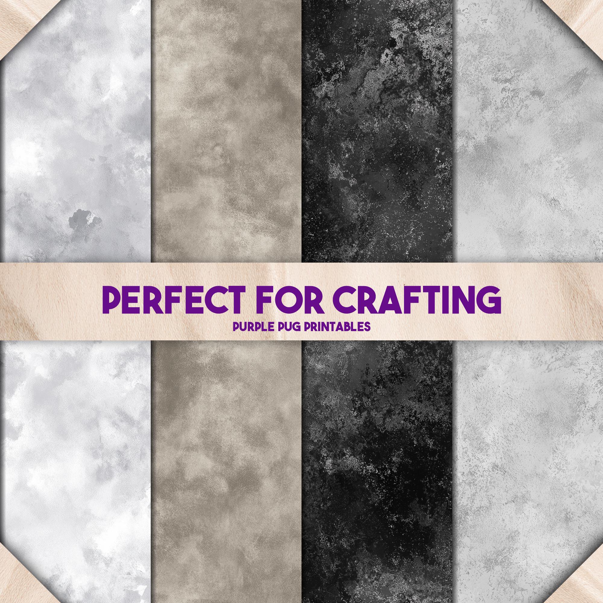 Slate Grey Wash Set - Seamless Grayscale Texture Backgrounds, Neutral ...