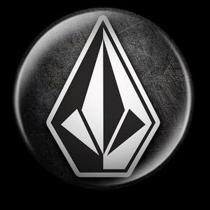 May include: A black and white logo featuring a geometric design within a diamond shape. The logo is set against a textured, metallic gray background, with a subtle, circular gradient effect. The overall aesthetic is modern and bold.