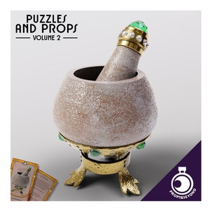 Alchemy Utensils - Mortar and Pestle by Props and Beyond