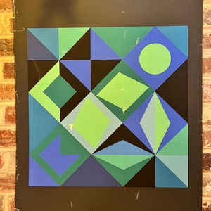 Victor Vasarely 1967 Exhibition Poster