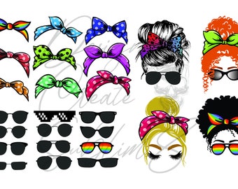 Vector de colección Messy Bun