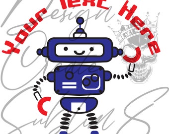 Vector Robot Etsy Vector Robot Etsy
