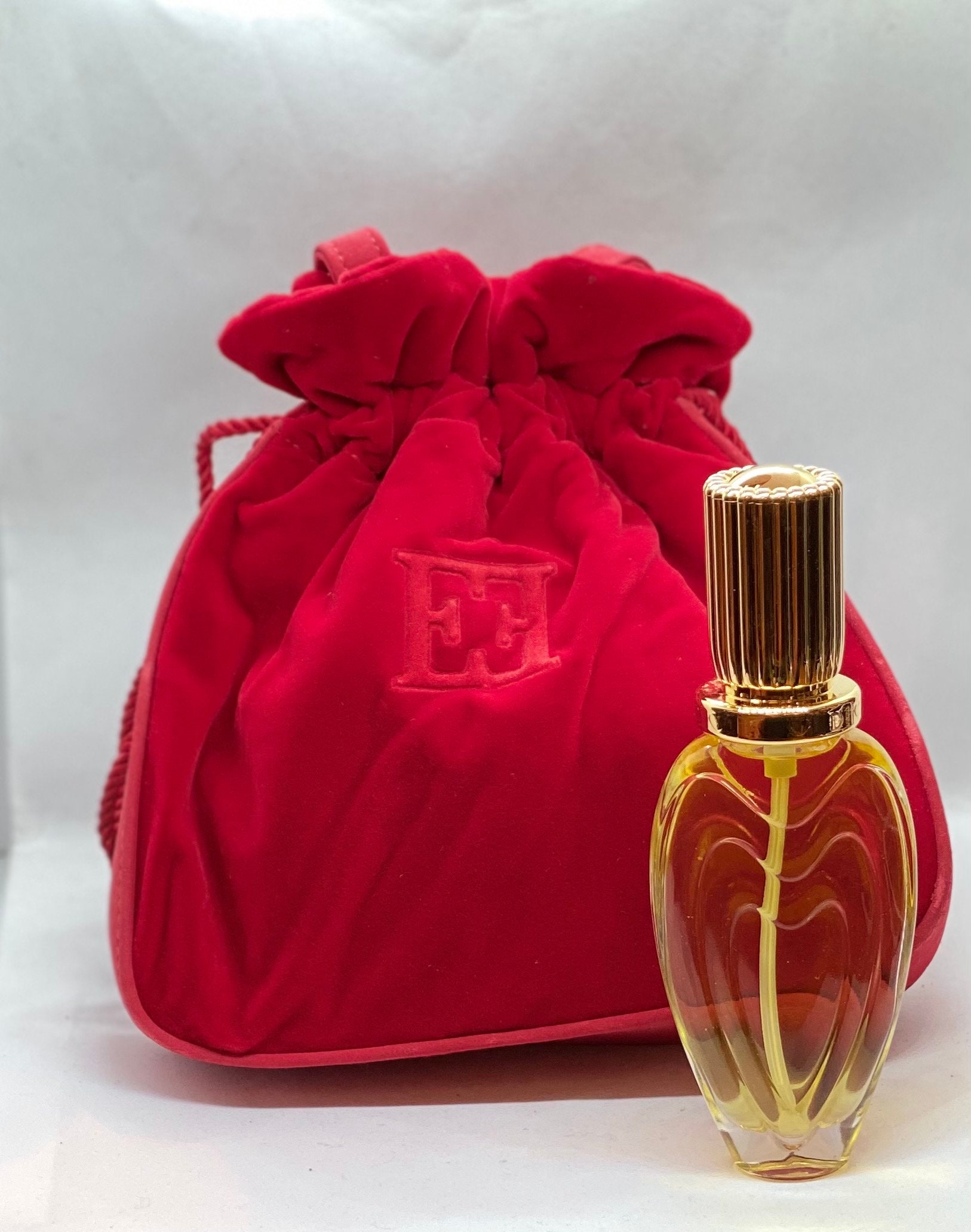 Details about   NEW ESCADA CUTE EVENING RED VELVET BAG  MARGARETHA LEY SMALL AND BEAUTIFUL NEW 