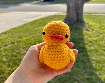 Percy the duck crochet duckling!