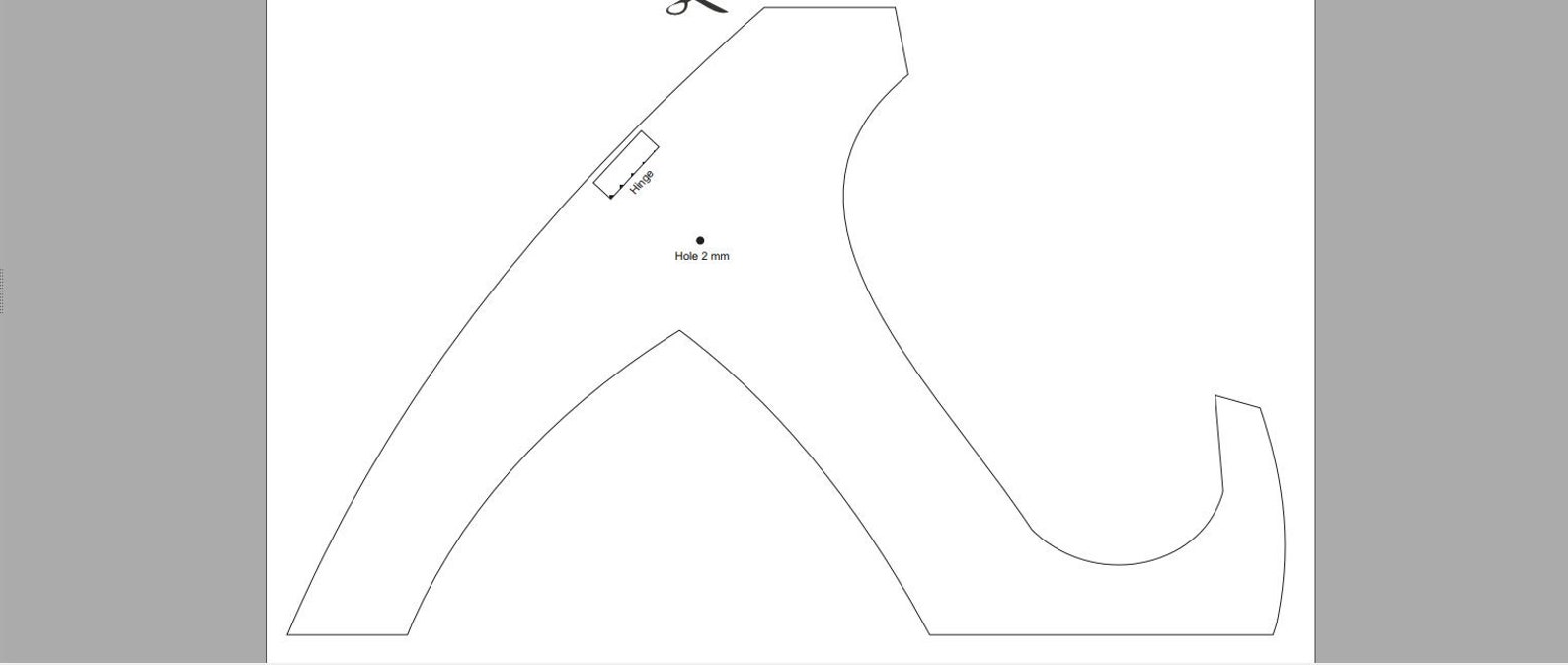 Folding Guitar Stand Template DIY Etsy