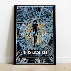 Motoko Kusanagi Illustration Ghost in the Shell Wall Art Ghost in the Shell Manga Poster Ghost in the Shell Home Decor