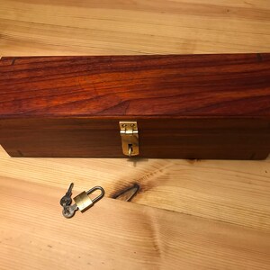 Padouk/Iroko splined Box Finished in OSMO Matt PolyX