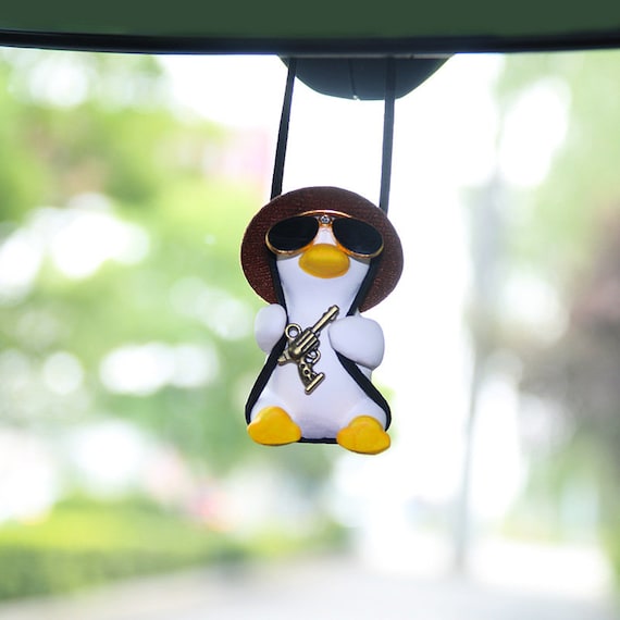 Swing Duck Car Hanging Ornament, Super Cute Swinging Ducks Mirror