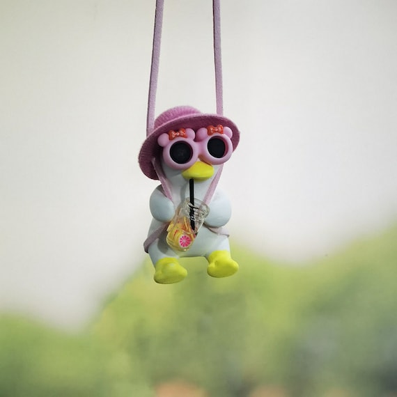 Buy Swing Duck Car Hanging Ornament, Super Cute Swinging Ducks Mirror  Hanging Accessories, Auto Decoration Pendant Duck Car Interior Set Online  in India 