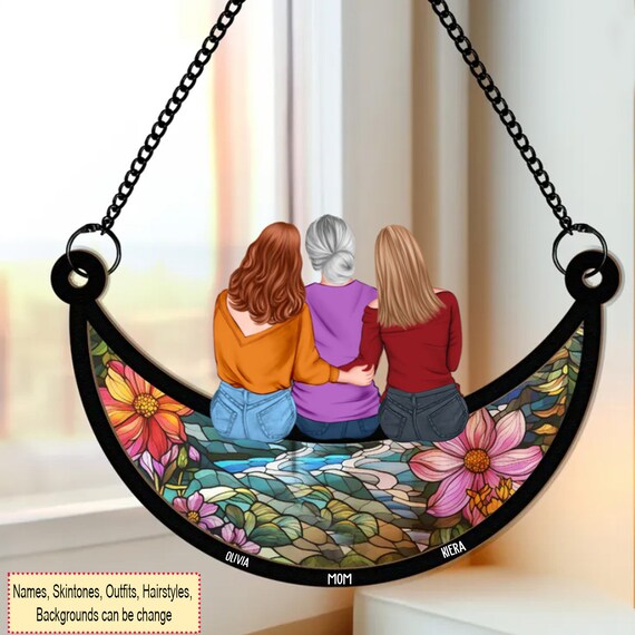 Custom Moon Suncatcher & Wall Decor