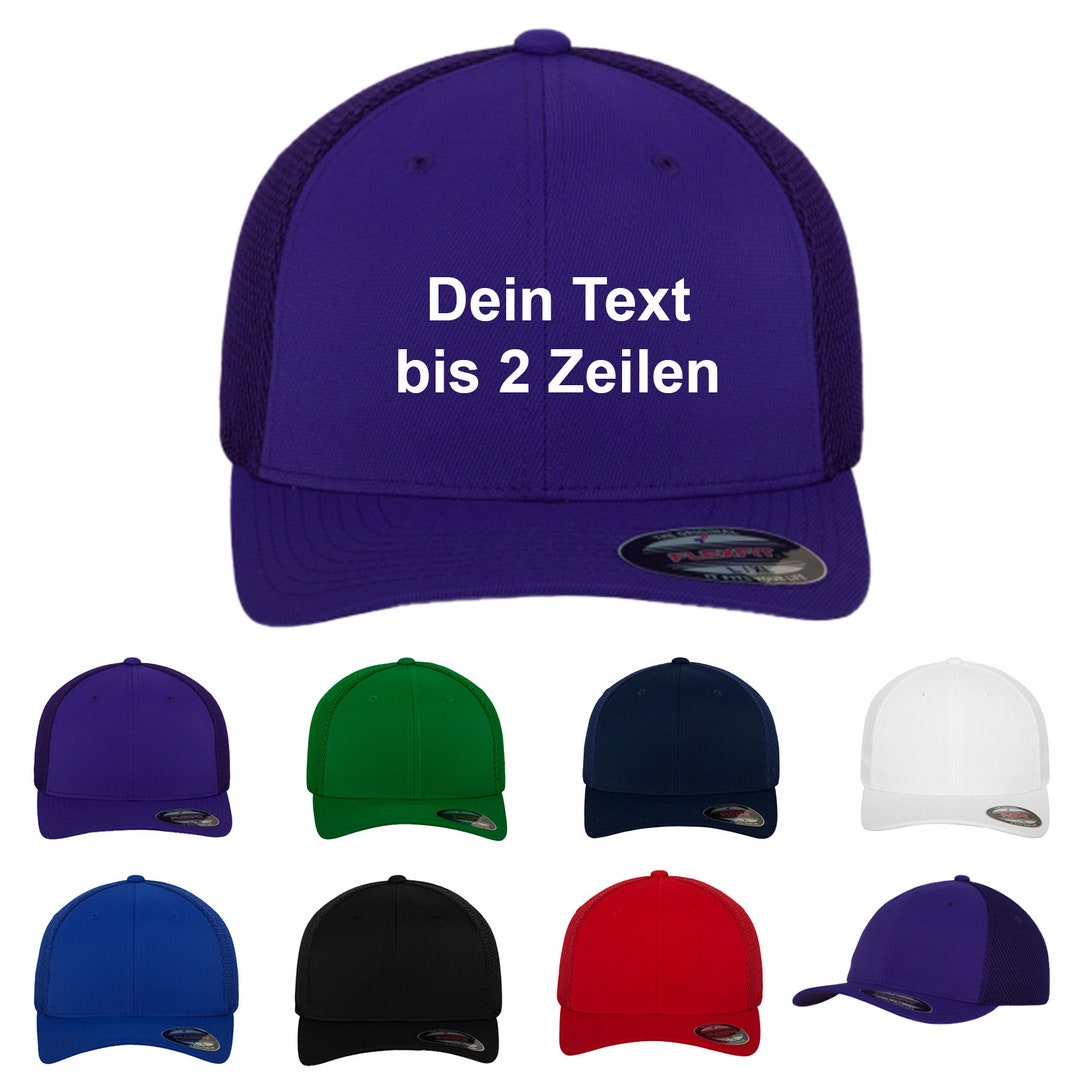 Personalized, Original Text, - Cap Cap, Etsy Desired With Tactel Mesh Gift Baseball Flexfit Embroidered