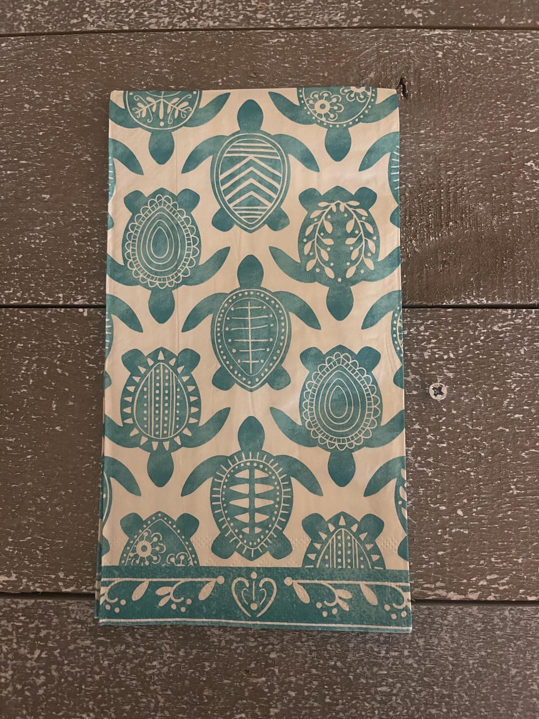 Turtle Napkin Tutorial Sea Turtle Decoupage Napkins: Coastal Guest Napkins, Set of 3 - Etsy