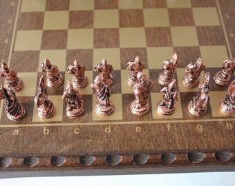 Board Not Included Details about   Handmade Small Metal Trojans Chess Piece Glossy 