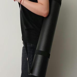 Leather Art Roll Bag 30" x 4": Artist Blueprint Storage, xmas gift