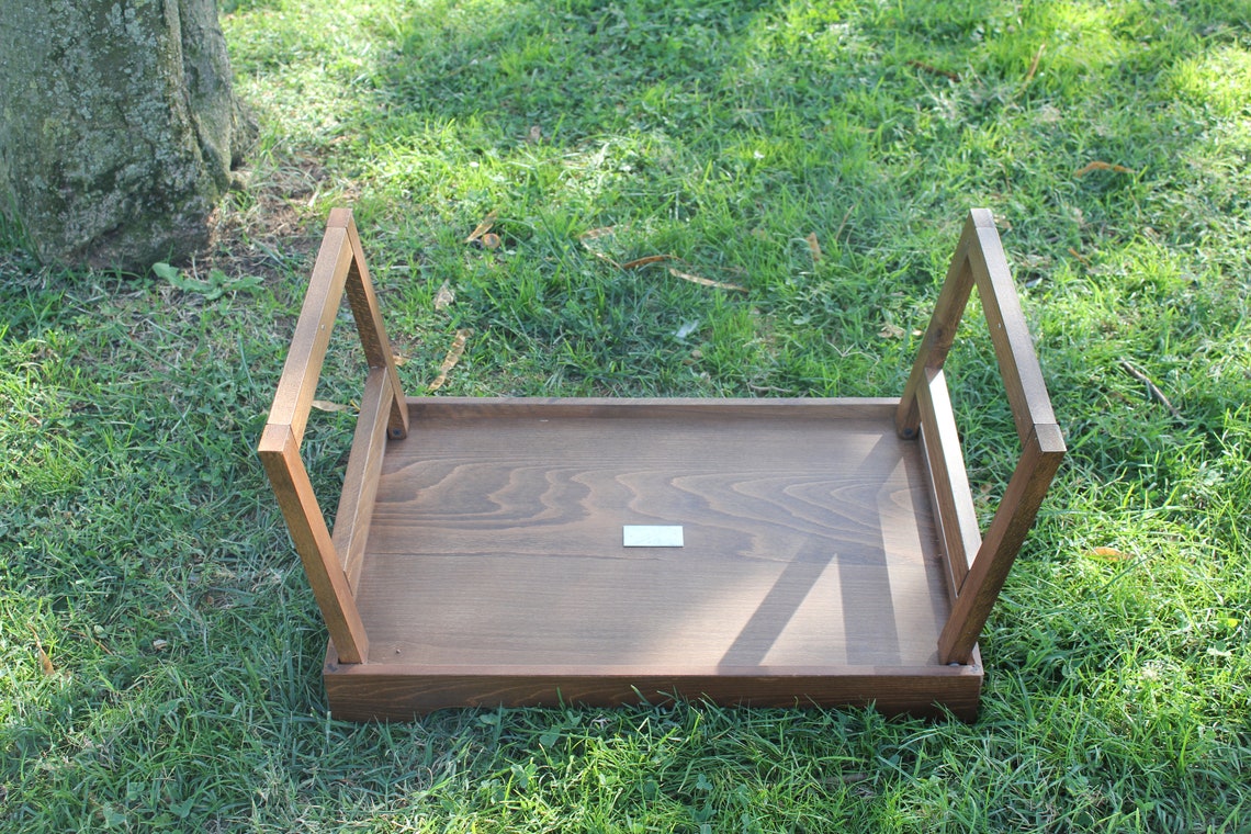 Breakfast Tray in Bed With Folding Legs, Large Tray With Handles