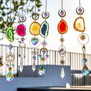 Sun catcher suncatcher crystal window hanging hanging crystal boho decoration balcony decoration