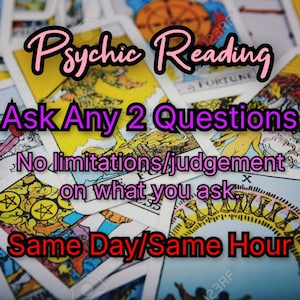 Psychic Reading - Any 2 Questions Same Day same hour response , fast accurate psychic tarot reading