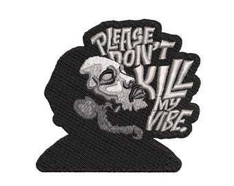 Kendrick Lamar Please Dont my vibe embroidery design file dst, pes, vp3, jef, exp