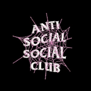 Archivo de diseño de bordado de archivo de araña antisocial dst, jef, exp, pes, vp3