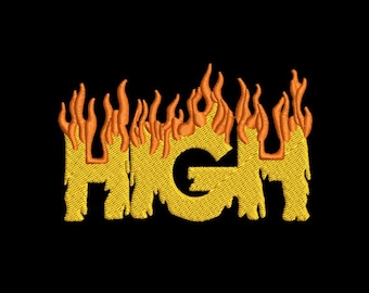 High fire embroidery design file dst, exp, pes, vp3, jef