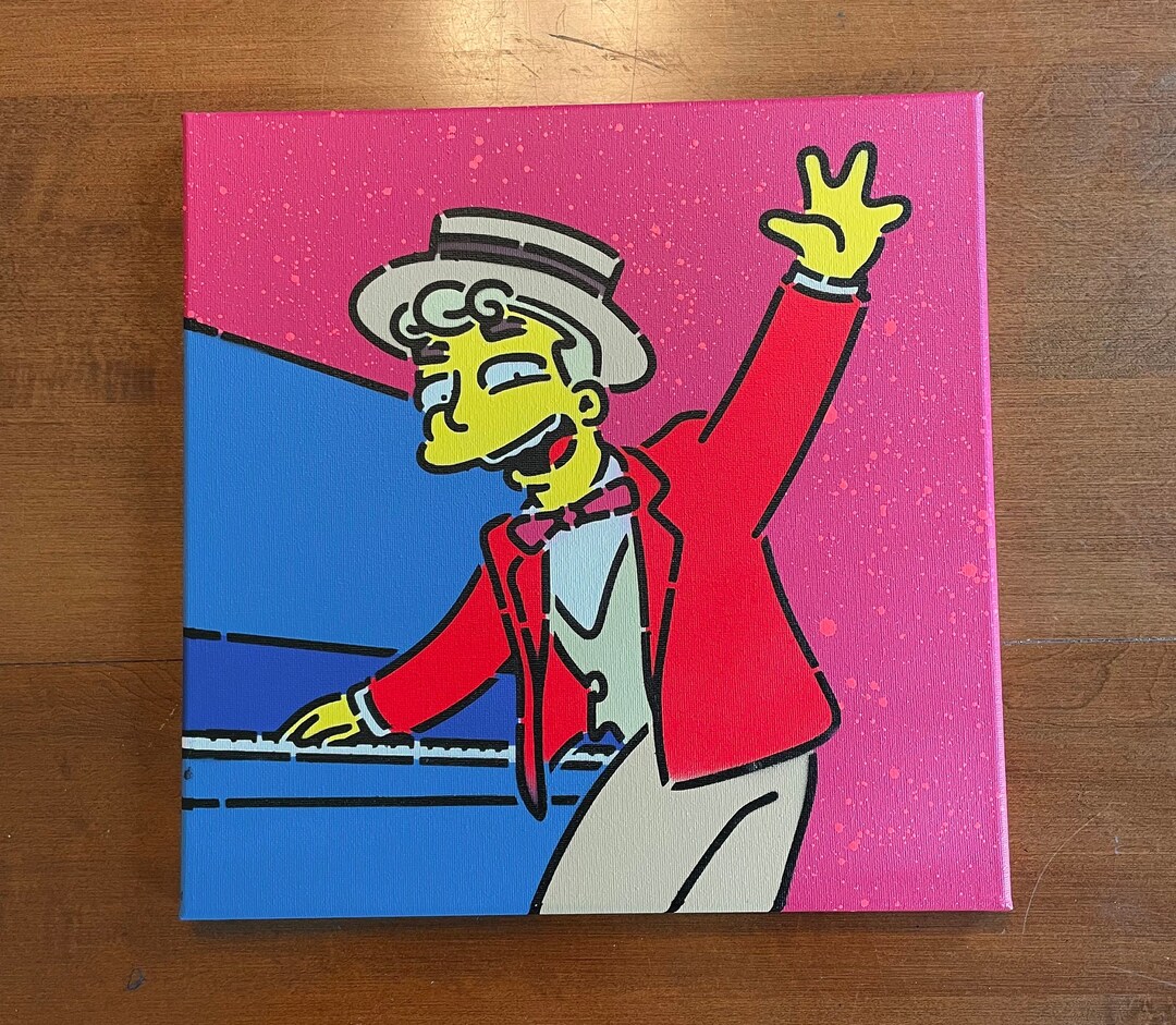 Lyle Lanley Monorail Painting 8 Layer Spray Paint Stencil Etsy