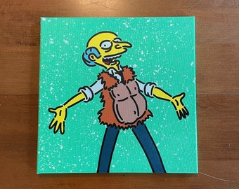 Mr. Burns See My Vest - 7 Layer Spray Paint Stencil Art - Gorilla Chest Vest