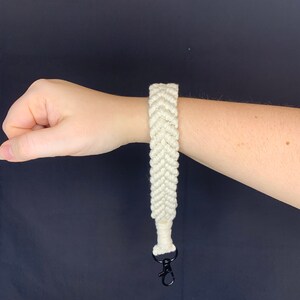 Handmade Macrame Keychain Wristlet