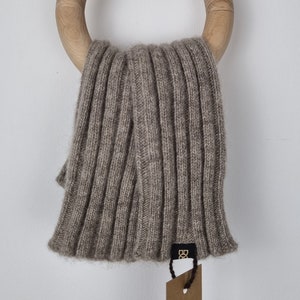 Arm warmers made of 100% yak wool / in gray or brown / unisex / stylish / perfect for cold winter days / skin-friendly image 5