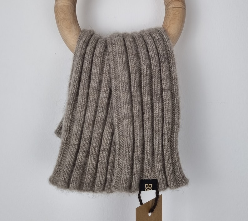 Arm warmers made of 100% yak wool / in gray or brown / unisex / stylish / perfect for cold winter days / skin-friendly image 5